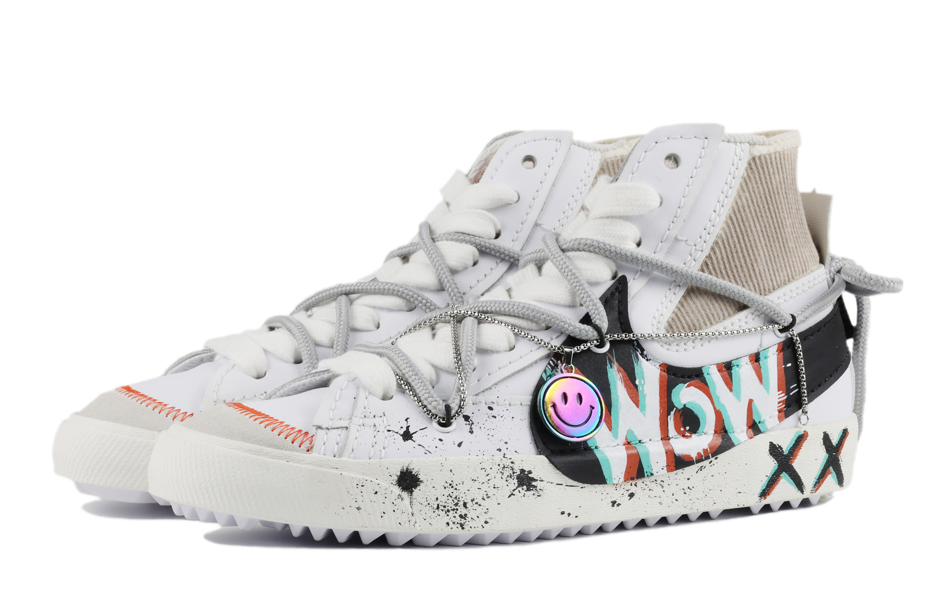 Lookbook [Custom Shoes] Nike Blazer Mid ''77 Jumbo ''Mood Doodle Déstructuré'' DD3111-100(Team42-男女同款心情涂鸦黑白灰)