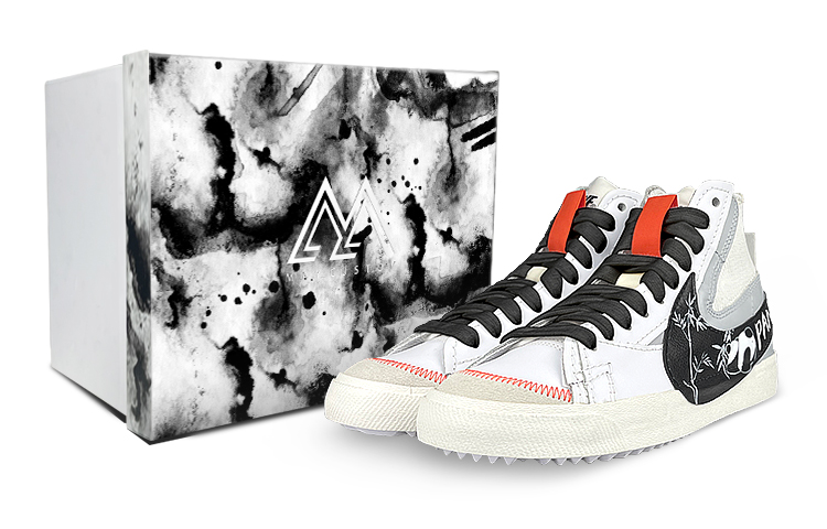 [Custom Shoes] Nike Blazer Mid '77 Jumbo 'Panda Graffiti'
