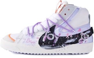 【定制鞋】耐克Blazer Mid '77 Jumbo '紫色熊涂鸦' DD3111-100(Team77-紫色玩偶熊) Order 【定制鞋】耐克Blazer Mid '77 Jumbo '紫色熊涂鸦' DD3111-100(Team77-紫色玩偶熊)