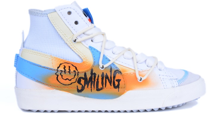 나이키 블레이저 미드 '77 점보 '스마일 디컨스트럭티드 블루 오렌지 화이트' DD3111-103(Team42-男女同款Smil黑) Lookbook 나이키 블레이저 미드 '77 점보 '스마일 디컨스트럭티드 블루 오렌지 화이트' DD3111-103(Team42-男女同款Smil黑)