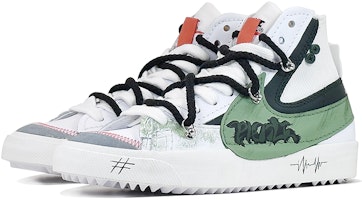 나이키 블레이저 미드 '77 점보 '봄비 화이트-그린' (커스텀) DD3111-100(Team73-春色雨音) Lookbook 나이키 블레이저 미드 '77 점보 '봄비 화이트-그린' (커스텀) DD3111-100(Team73-春色雨音)