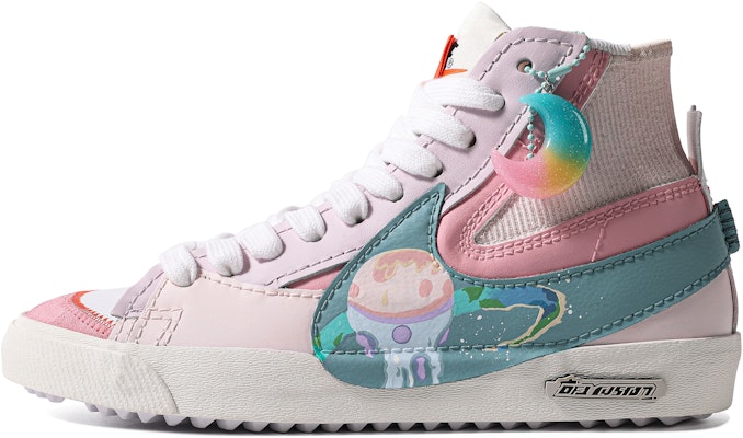 【定制球鞋】Nike Blazer Mid '77 Jumbo 特殊鞋盒 星月 星星 漸變 板鞋 男女同款 粉綠 Buy 【定制球鞋】Nike Blazer Mid '77 Jumbo 特殊鞋盒 星月 星星 漸變 板鞋 男女同款 粉綠