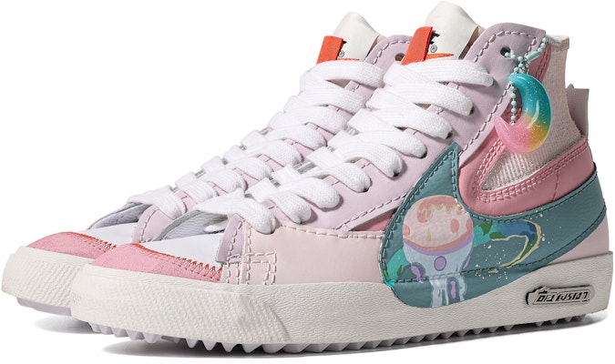 【定制球鞋】Nike Blazer Mid '77 Jumbo 特殊鞋盒 星月 星星 漸變 板鞋 男女同款 粉綠 Lookbook 【定制球鞋】Nike Blazer Mid '77 Jumbo 特殊鞋盒 星月 星星 漸變 板鞋 男女同款 粉綠