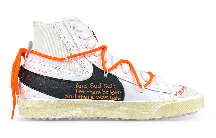 Lookbook [Kasut Kustom] Nike Blazer Mid '77 Jumbo Putih Oren 'Terlerai Berbintik Berusia' DD3111-100(Team47-男NB圣经解SBOX)