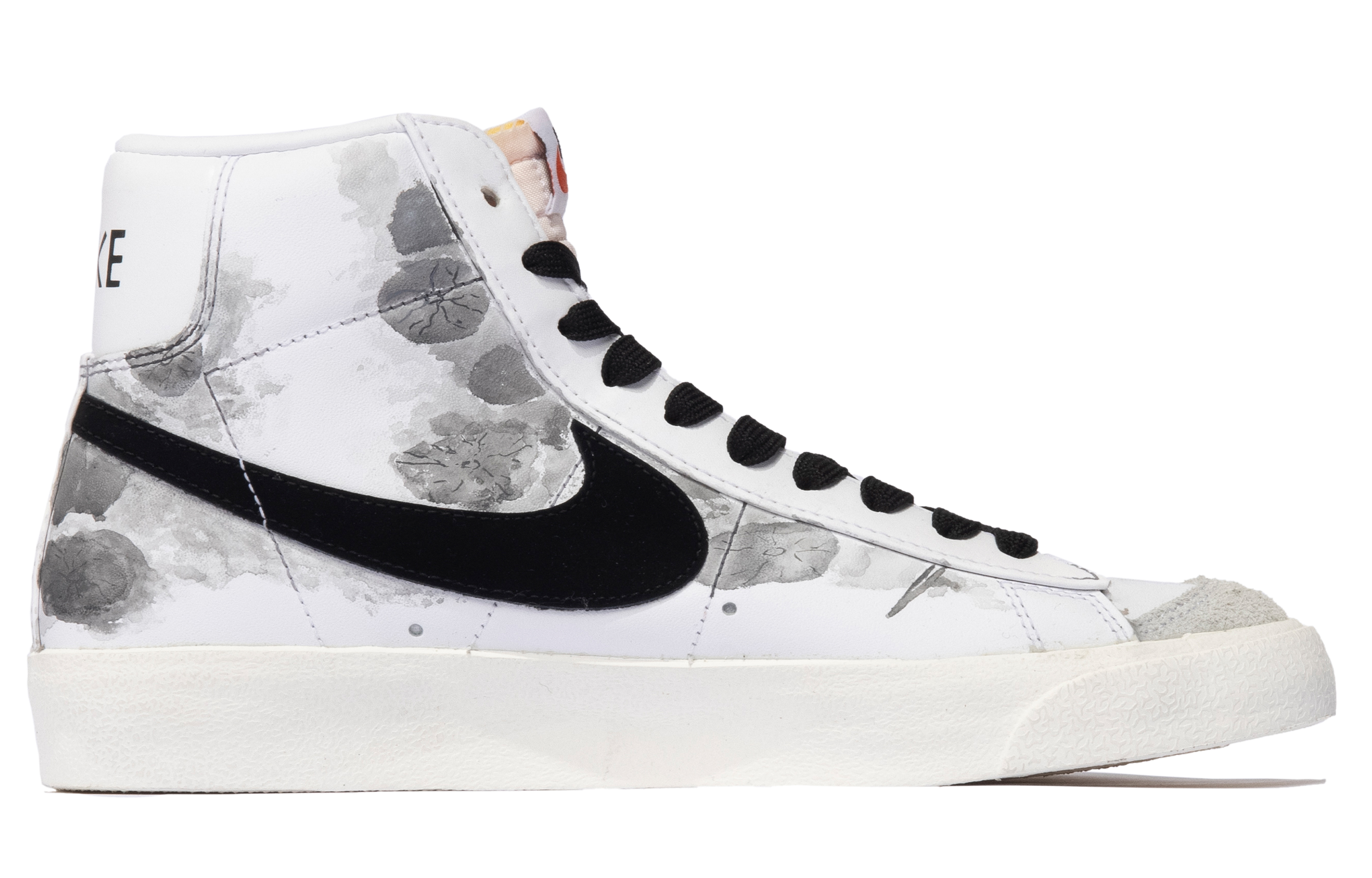 Order [Zapatillas Personalizadas] Nike Blazer Mid 'Negro Blanco Gris' BQ6806-100(TeamM-男款隐士侠客S-BOX)