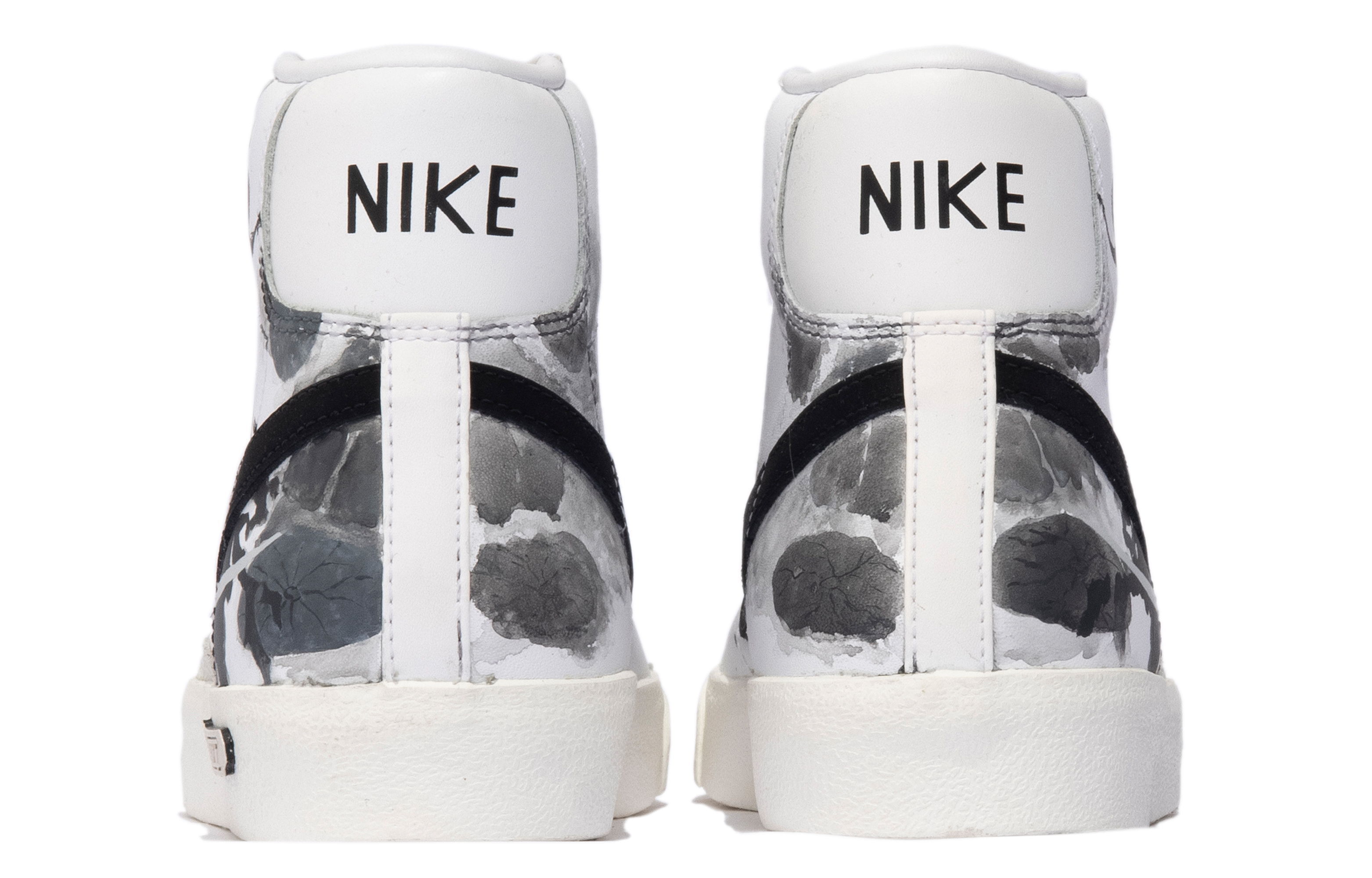 Shop [Zapatillas Personalizadas] Nike Blazer Mid 'Negro Blanco Gris' BQ6806-100(TeamM-男款隐士侠客S-BOX)