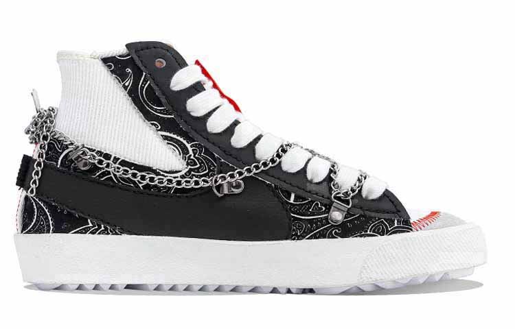 Order 【定制球鞋】 Nike Blazer Mid 中幫 腰果花 潮流風 開拓者 鞋 男女同款 黑白