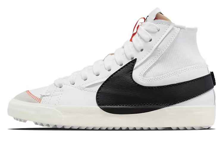 Details for 【定制球鞋】 Nike Blazer Mid 中幫 腰果花 潮流風 開拓者 鞋 男女同款 黑白