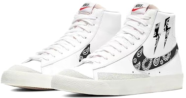 【定制球鞋】 Nike Blazer Mid 腰果花 噴繪 日銷定制 休閒 耐磨防滑 中幫 板鞋 男款 黑白 Lookbook 【定制球鞋】 Nike Blazer Mid 腰果花 噴繪 日銷定制 休閒 耐磨防滑 中幫 板鞋 男款 黑白