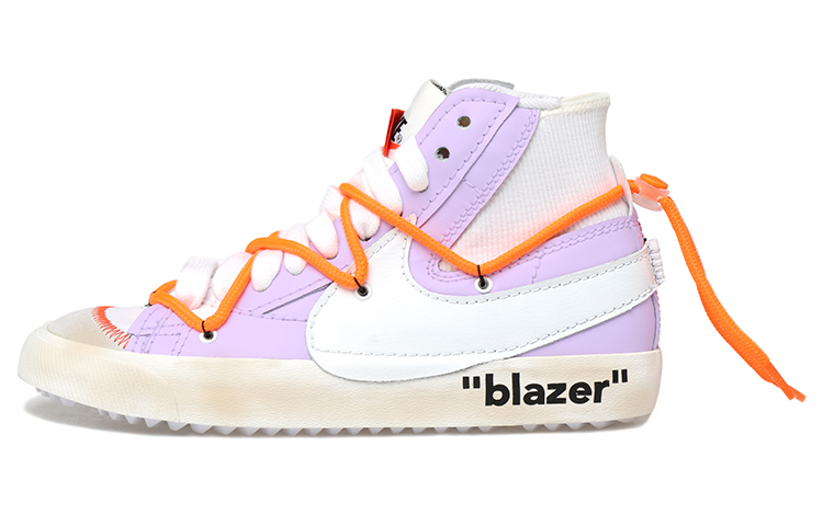 Buy 【定制球鞋】 Nike Blazer Mid 解構鞋帶 做舊 Vibe風 標籤 特殊禮盒 中幫 板鞋 男女同款 香芋紫