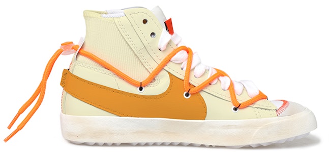 【定制球鞋】Nike Blazer Mid 解構鞋帶 做舊 vibe風 標籤 特殊禮盒 中幫 板鞋 男女同款 白橙 Order 【定制球鞋】Nike Blazer Mid 解構鞋帶 做舊 vibe風 標籤 特殊禮盒 中幫 板鞋 男女同款 白橙