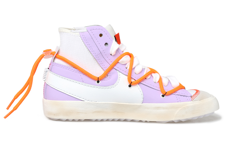 Order 【定制球鞋】 Nike Blazer Mid 解構鞋帶 做舊 Vibe風 標籤 特殊禮盒 中幫 板鞋 男女同款 香芋紫