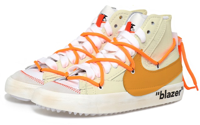 【定制鞋】耐克 Blazer Mid “解构系带老化氛围” DD3111-100(Team拾玖-黄勾做旧男S-BOX) Lookbook 【定制鞋】耐克 Blazer Mid “解构系带老化氛围” DD3111-100(Team拾玖-黄勾做旧男S-BOX)