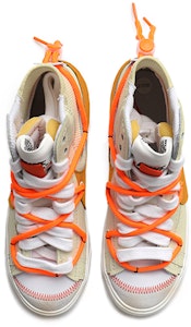 【定制球鞋】Nike Blazer Mid 解構鞋帶 做舊 vibe風 標籤 特殊禮盒 中幫 板鞋 男女同款 白橙 Shop 【定制球鞋】Nike Blazer Mid 解構鞋帶 做舊 vibe風 標籤 特殊禮盒 中幫 板鞋 男女同款 白橙