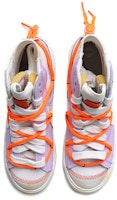 【定制球鞋】 Nike Blazer Mid 解構鞋帶 做舊 Vibe風 標籤 特殊禮盒 中幫 板鞋 男女同款 香芋紫 Shop 【定制球鞋】 Nike Blazer Mid 解構鞋帶 做舊 Vibe風 標籤 特殊禮盒 中幫 板鞋 男女同款 香芋紫