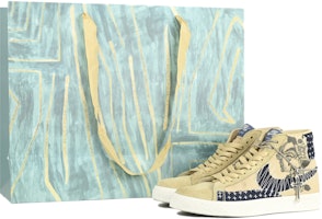 【定製球鞋】Nike Blazer Mid 復古牛仔 特殊禮盒 胖小匠定製 刺繡 低筒 板鞋 男女同款 棕藍 Buy 【定製球鞋】Nike Blazer Mid 復古牛仔 特殊禮盒 胖小匠定製 刺繡 低筒 板鞋 男女同款 棕藍