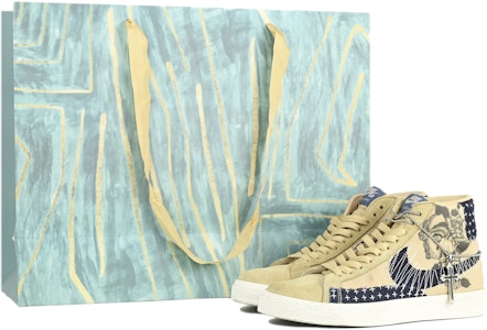 【定製球鞋】Nike Blazer Mid 復古牛仔 特殊禮盒 胖小匠定製 刺繡 低筒 板鞋 男女同款 棕藍 Buy 【定製球鞋】Nike Blazer Mid 復古牛仔 特殊禮盒 胖小匠定製 刺繡 低筒 板鞋 男女同款 棕藍