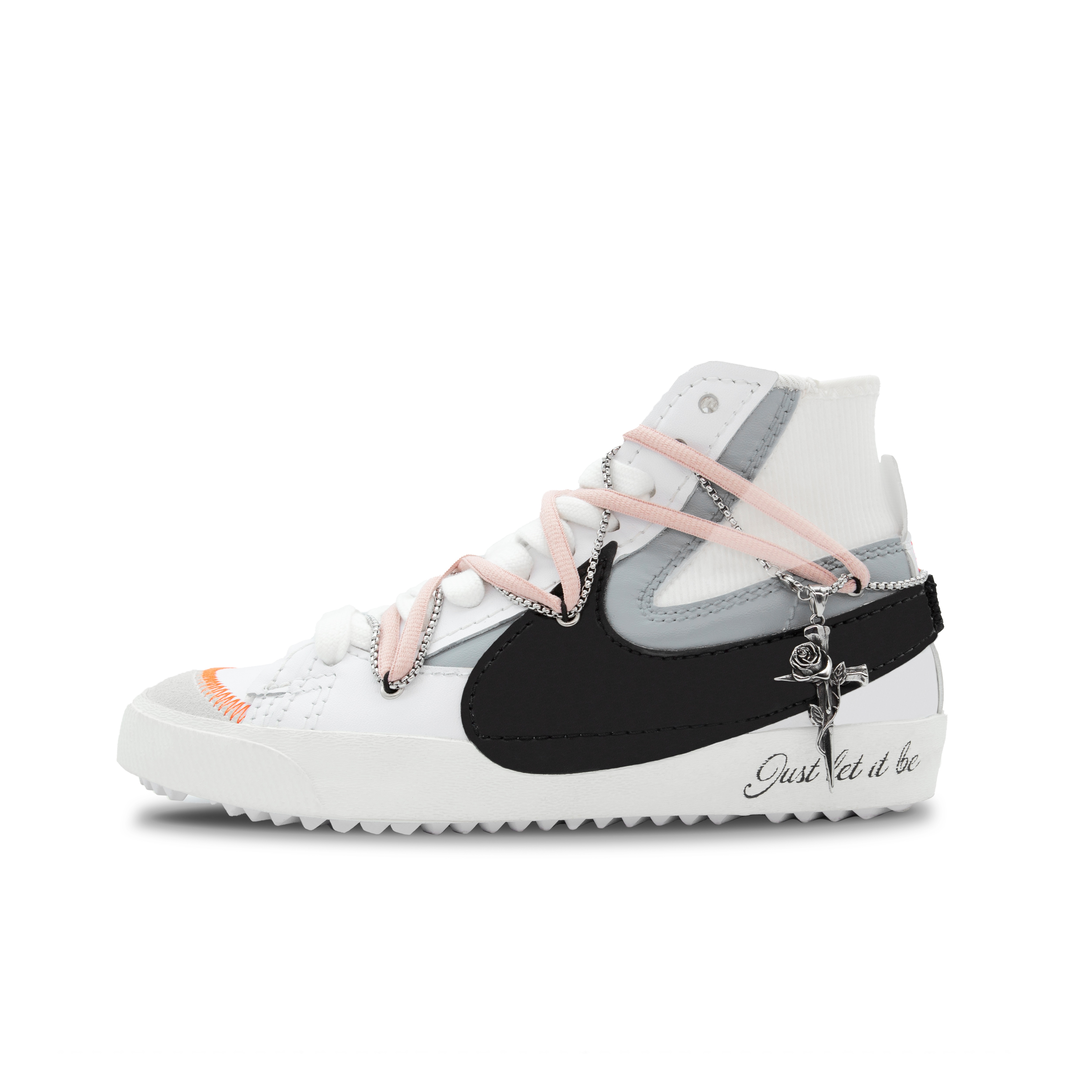 Buy 나이키 블레이저 미드 '중세 로맨스' (커스텀) DD3111-100(Team28-男女款浪漫十字架QD)