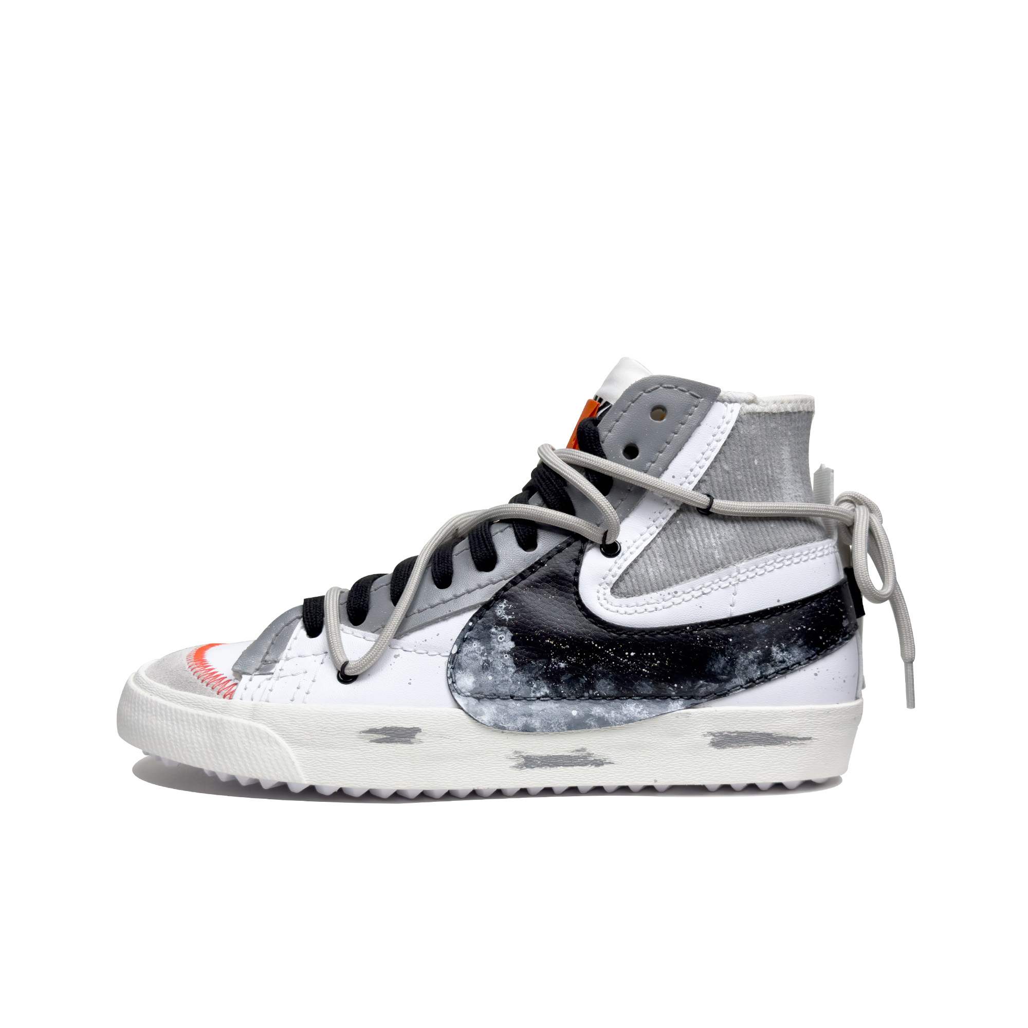 Buy 【カスタムシューズ】ナイキ ブレザー ミッド『スプラッターブラックホワイトグレー』 DD3111-100(Team95-寻雾)