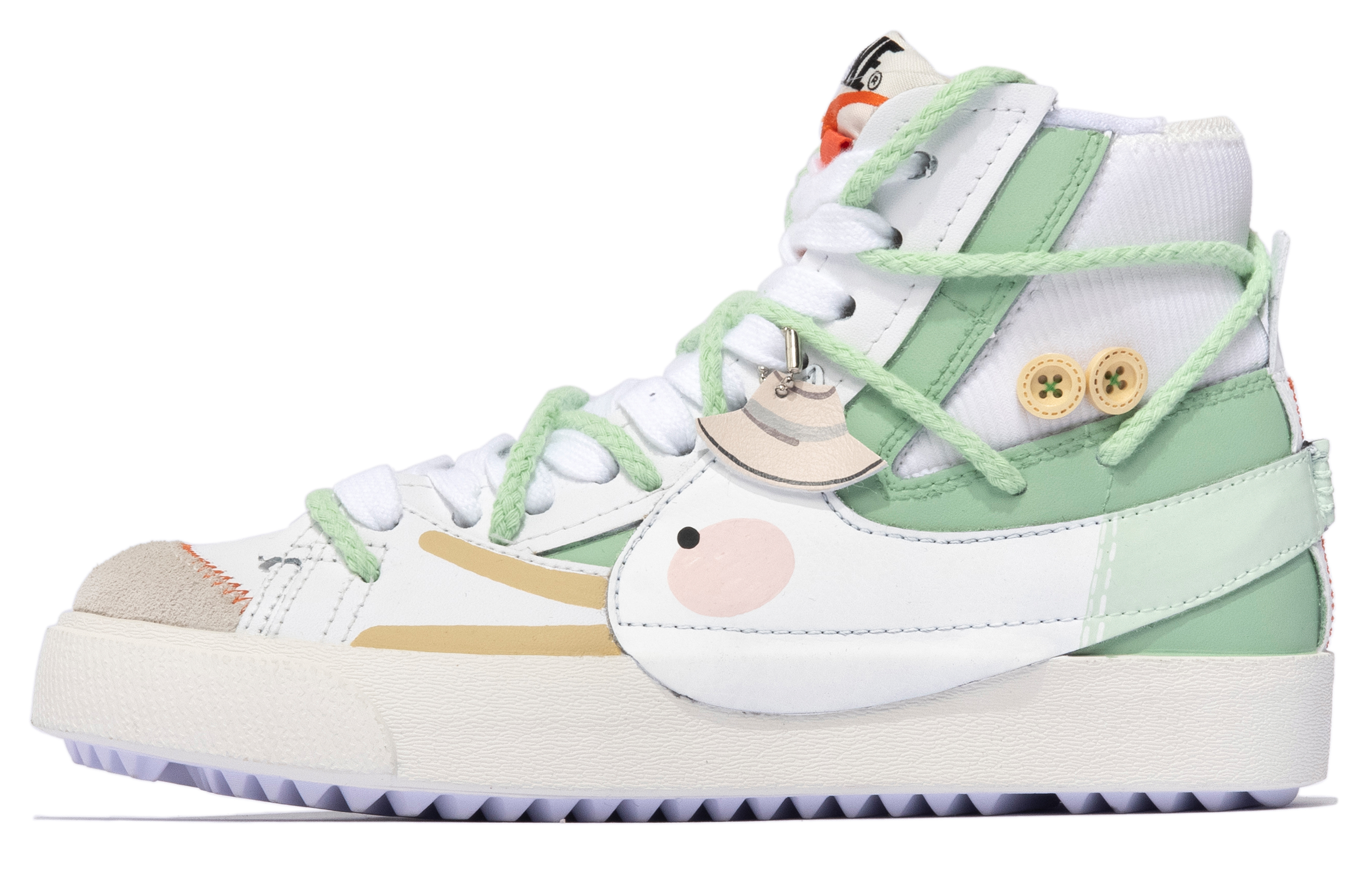 Buy 나이키 블레이저 미드 '봄나들이 오리'(커스텀) DD3111-100(TeamM-男女同款踏青鸭S-BOX)