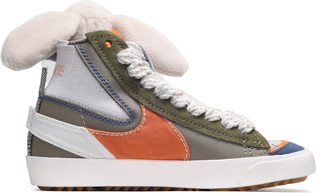 【定制球鞋】Nike Blazer Mid 77 情人節 卡斯製造 潑墨 兔子玩偶 復古休閒 中幫 板鞋 男款 灰白藍 Order 【定制球鞋】Nike Blazer Mid 77 情人節 卡斯製造 潑墨 兔子玩偶 復古休閒 中幫 板鞋 男款 灰白藍