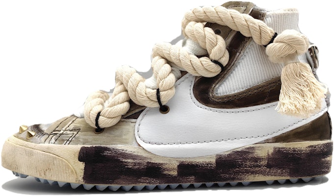 나이키 블레이저 미드 '웨이스트랜드 펑크 - 오프화이트 브라운' (커스텀) DD3111-101(Team66-废土朋克) Buy 나이키 블레이저 미드 '웨이스트랜드 펑크 - 오프화이트 브라운' (커스텀) DD3111-101(Team66-废土朋克)