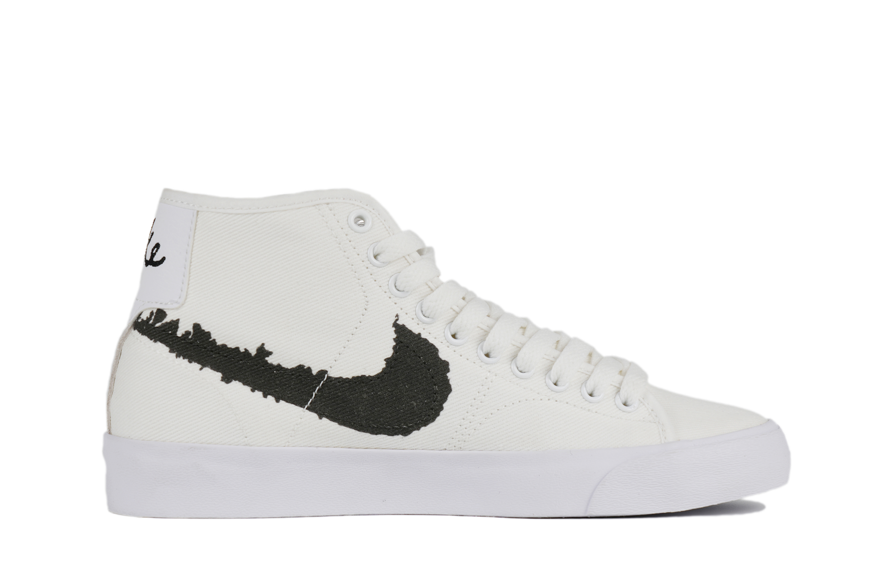 Order [カスタムシューズ] ナイキ ブレザー ミッド 'ホワイト ブラック ブルー' DM8553-100(Team42-男女同款一见倾心黑白)