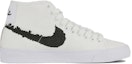 Order 나이키 블레이저 미드 '화이트 블랙 블루' (커스텀) DM8553-100(Team42-男女同款一见倾心黑白)