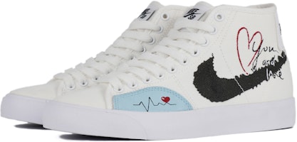 【客製化球鞋】 Nike Blazer Mid 一見傾心 潮流 舒適 百搭 中筒 板鞋 男女同款 白黑藍色 Lookbook 【客製化球鞋】 Nike Blazer Mid 一見傾心 潮流 舒適 百搭 中筒 板鞋 男女同款 白黑藍色