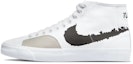 Details for 나이키 블레이저 미드 '화이트 블랙 블루' (커스텀) DM8553-100(Team42-男女同款一见倾心黑白)