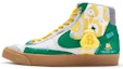 Buy 【定制球鞋】Nike Blazer Mid 趣味貼紙 特殊鞋盒 錢袋掛件 手繪噴繪 復古休閒 中幫 板鞋 男款 黃綠白