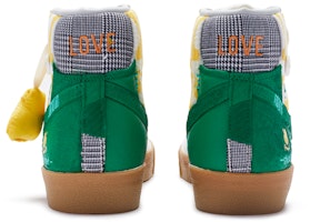 【定制球鞋】Nike Blazer Mid 趣味貼紙 特殊鞋盒 錢袋掛件 手繪噴繪 復古休閒 中幫 板鞋 男款 黃綠白 Purchase 【定制球鞋】Nike Blazer Mid 趣味貼紙 特殊鞋盒 錢袋掛件 手繪噴繪 復古休閒 中幫 板鞋 男款 黃綠白