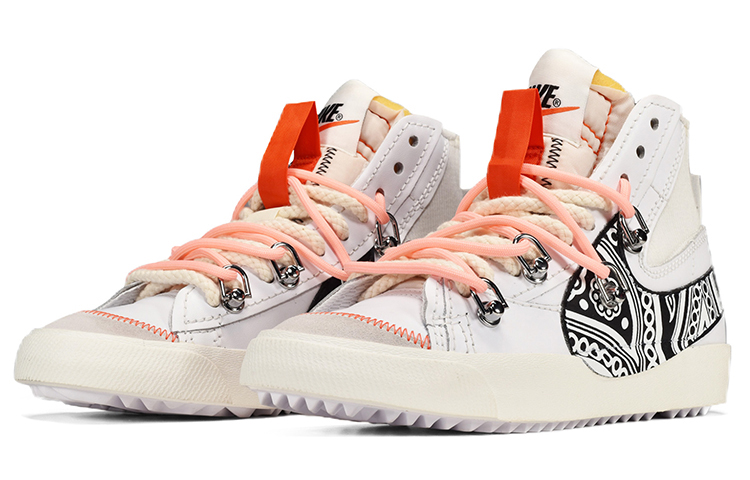 Lookbook Zapatillas Nike Blazer Mid Deconstructed 'Flor de Anacardo' DD3111-100(TeamE-男女同款解构风腰果花黑白)