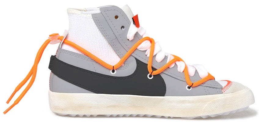 【定制球鞋】Nike Blazer Mid 解構鞋帶 做舊 Vibe風 標籤 特殊禮盒 中幫 板鞋 男女同款 淺灰 Order 【定制球鞋】Nike Blazer Mid 解構鞋帶 做舊 Vibe風 標籤 特殊禮盒 中幫 板鞋 男女同款 淺灰