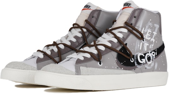 나이키 블레이저 미드 '회색 공간 뚱샤오강' (커스텀) BQ6806-100(Team42-男女同款灰色空间黑白灰) Lookbook 나이키 블레이저 미드 '회색 공간 뚱샤오강' (커스텀) BQ6806-100(Team42-男女同款灰色空间黑白灰)