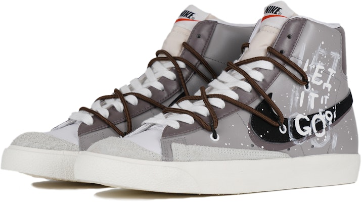 나이키 블레이저 미드 '회색 공간 뚱샤오강' (커스텀) BQ6806-100(Team42-男女同款灰色空间黑白灰) Lookbook 나이키 블레이저 미드 '회색 공간 뚱샤오강' (커스텀) BQ6806-100(Team42-男女同款灰色空间黑白灰)