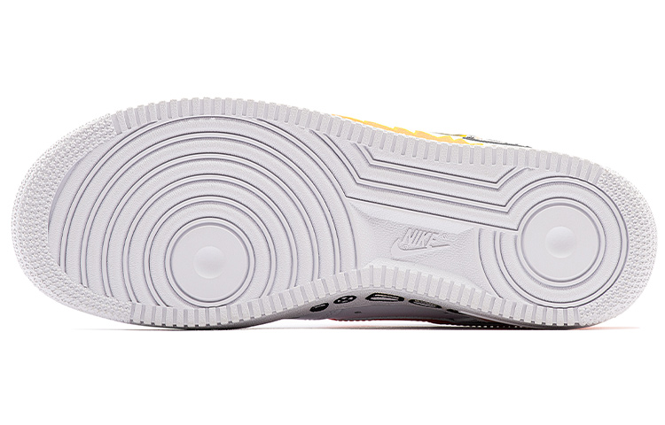 Sizing 【カスタムシューズ】ナイキ シシドゲ x エア フォース 1 '07 'ホワイト イエロー ブラック レッド' CW2288-111(Team29-男款涂鸦插画)