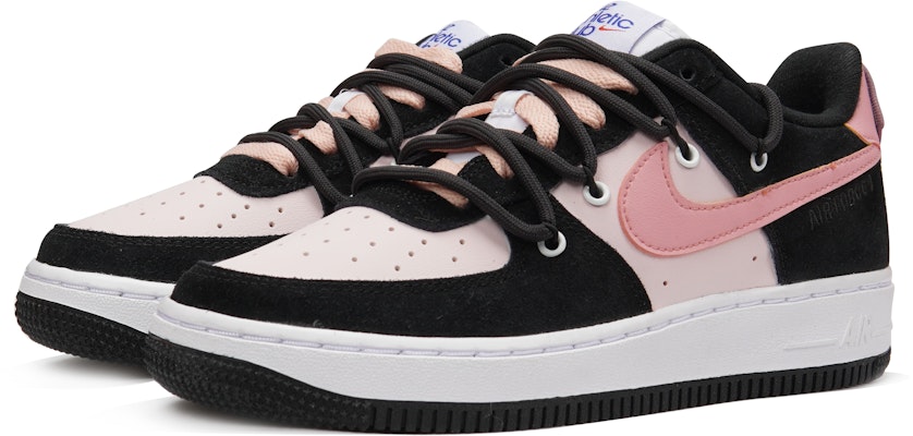 【客製化球鞋】 Nike Air Force 1 Low 叁次實驗室 多巴胺穿搭小狗書包 解構 低筒 板鞋 GS 黑粉 Shop 【客製化球鞋】 Nike Air Force 1 Low 叁次實驗室 多巴胺穿搭小狗書包 解構 低筒 板鞋 GS 黑粉