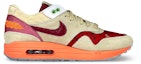 Order 【定制球鞋】CLOT x Nike Air Max 1 死亡之吻 蓮花 布貼 禮盒 低幫 跑步鞋 男女同款 棕紅