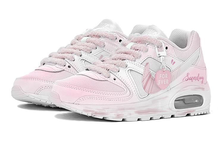 Lookbook [Sepatu Kustom] Nike Command Flex 'Gradasi Pink Mimpi' 844346-101(TeamS-梦幻粉爱心S-BOX)