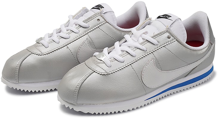 【定制鞋款】耐克 Cortez Basic SL “ 银色浆果” 904764-103(TeamI-女款银色面白K银) Lookbook 【定制鞋款】耐克 Cortez Basic SL “ 银色浆果” 904764-103(TeamI-女款银色面白K银)