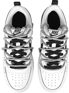 【定製球鞋】 Nike Court Borough 2 禮盒 非規則解構 黑貓 低筒 板鞋 GS 黑白灰 Shop 【定製球鞋】 Nike Court Borough 2 禮盒 非規則解構 黑貓 低筒 板鞋 GS 黑白灰