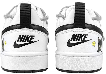 【定製球鞋】 Nike Court Borough 2 禮盒 非規則解構 黑貓 低筒 板鞋 GS 黑白灰 Purchase 【定製球鞋】 Nike Court Borough 2 禮盒 非規則解構 黑貓 低筒 板鞋 GS 黑白灰