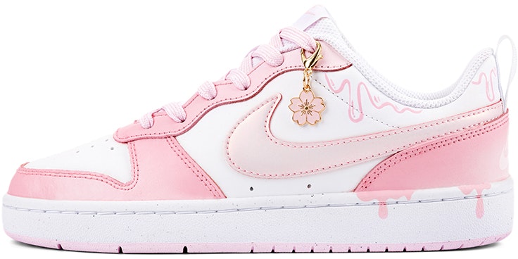custom-shoes-nike-court-borough-2-cherry-blossom-melting-ice-cream