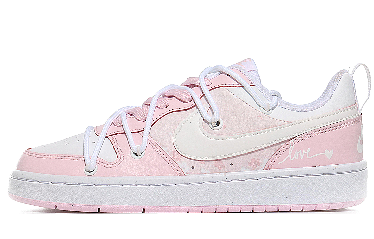 Order [カスタムシューズ] ナイキコートボロウ 2 'キューピッドピンク' DQ0492-100(Team10-热恋爱情）