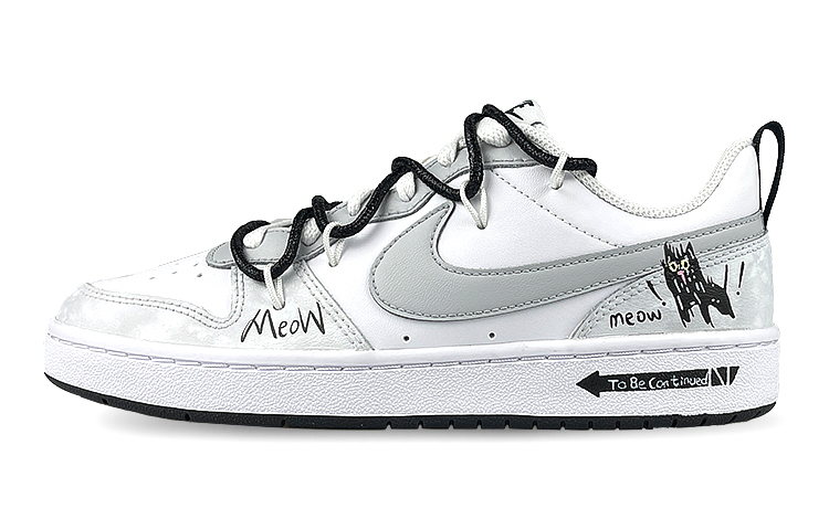 [Custom Shoes] Nike Court Borough 2 'Fuzzy Cat Deconstructed Gradient'