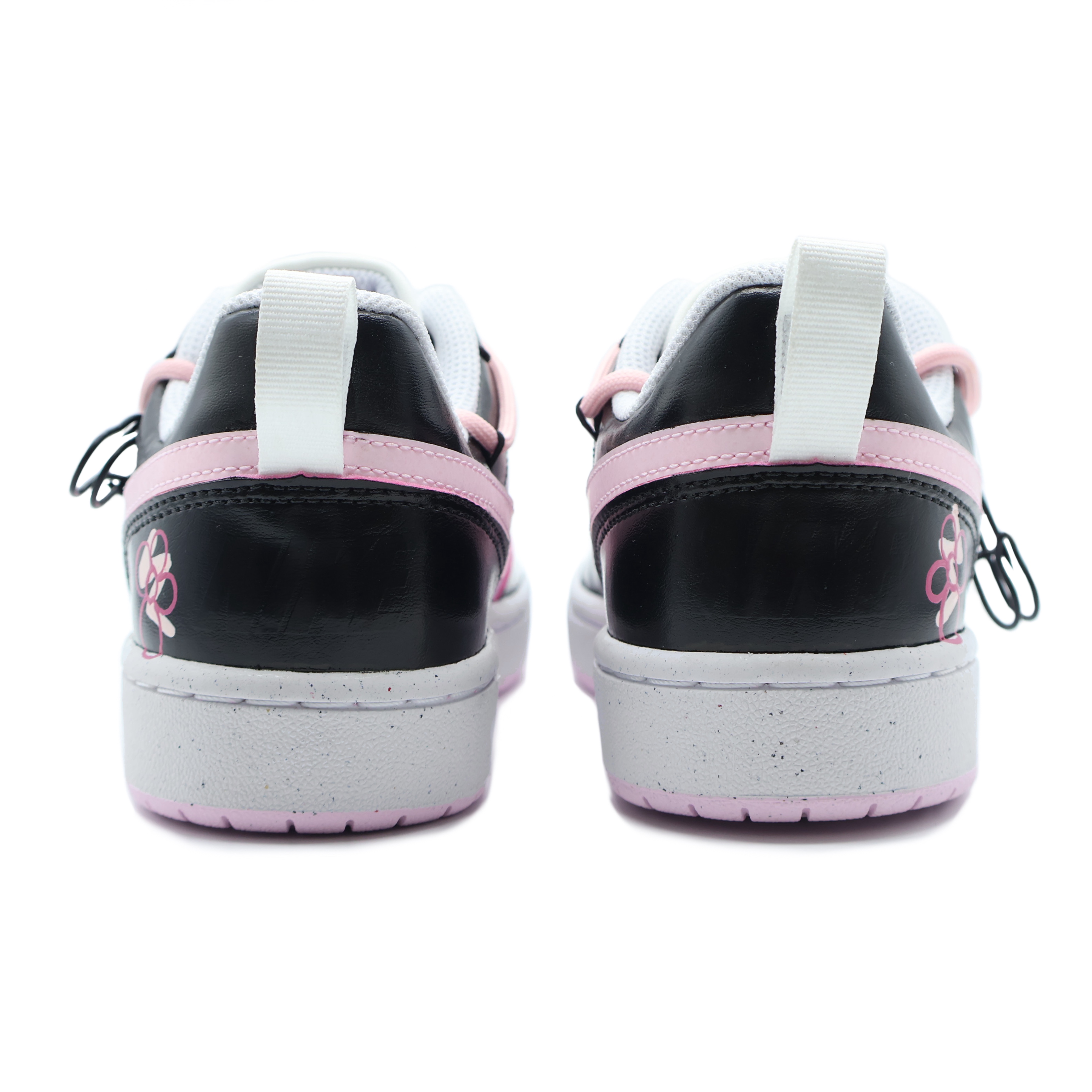 Details for 【カスタムシューズ】ナイキ コートボロウ2 「グラフィティブラック-ピンク」 DV5456-105（Team155-NO.2)