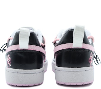 【訂製球鞋】Nike Court Borough NO.2 惡搞 塗鴉 甜酷 少女心 禮盒 解構 掛飾 撞色 舒適百搭 潮流 低筒 板鞋 GS 黑粉色 Details for 【訂製球鞋】Nike Court Borough NO.2 惡搞 塗鴉 甜酷 少女心 禮盒 解構 掛飾 撞色 舒適百搭 潮流 低筒 板鞋 GS 黑粉色