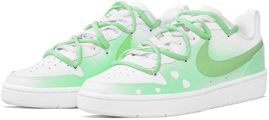 나이키 코트 버로우 2 '그린 하트 그라데이션' (커스텀) BQ5448-100(Team127-爱心绿渐变) Shop 나이키 코트 버로우 2 '그린 하트 그라데이션' (커스텀) BQ5448-100(Team127-爱心绿渐变)