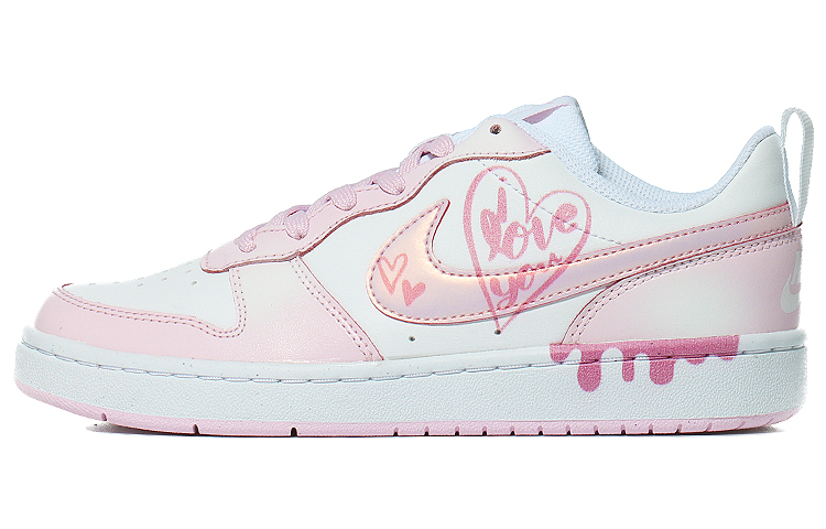 Buy 【客製化球鞋】 Nike Court Borough 2 冰淇淋 淑女嫩粉 休閒 低筒 板鞋 GS 粉色
